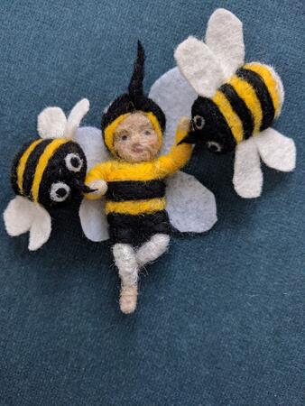Felted Bees workshops with Eve Kelly