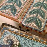 Old panel next to new ones in progress 