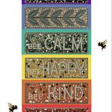 Words on the panels postcard 