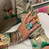 Happy flower rings for sale on the day 