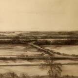 charcoal drawing of Salt Pan