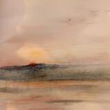 sketch of sunrise Spain