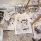 ink and saline sketches