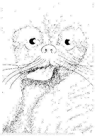 With its tongue hanging out of its mouth