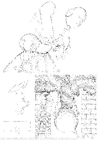 At once set to work throwing everything within her reach; A shower of saucepans, plates, and dishes; The cook was leaning over the fire