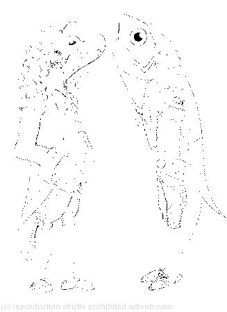 Both footmen had powdered hair