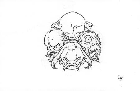 Coeus, Iapetus, Hyperion and Crius