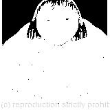 There was a large pool all round her