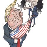 Donald Trump and Kamala Harris