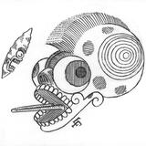 Aztec Skull and Flint