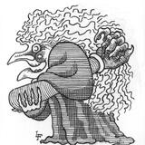 Old Lady with Oni's arm