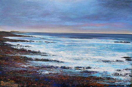 Towards Dunstanburgh Castle  SOLD