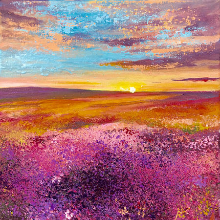 Moorland Sunrise. Day 11 SOLD