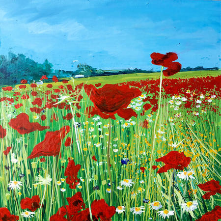 Poppies day 176 SOLD