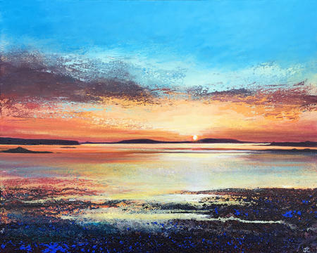 Scilly Sun Down. Day 205 SOLD