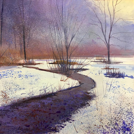 Snow Had Fallen. Day 310 SOLD