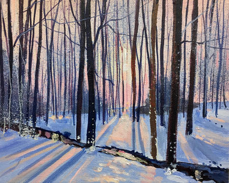 Freezing sunset Day 323 SOLD