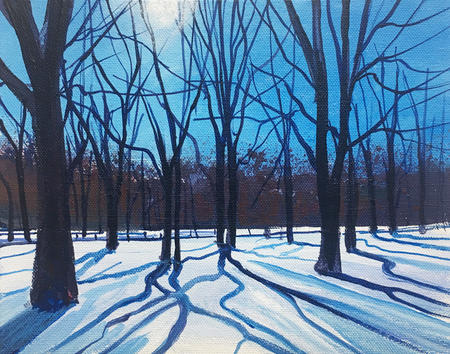 Shadows in the Snow Day 326 SOLD