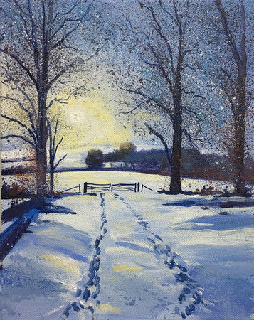 Footsteps thro the Snow Day 328 SOLD 