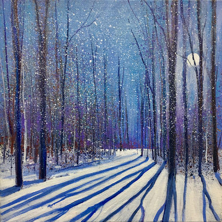 Winter Moon. Day 338 SOLD