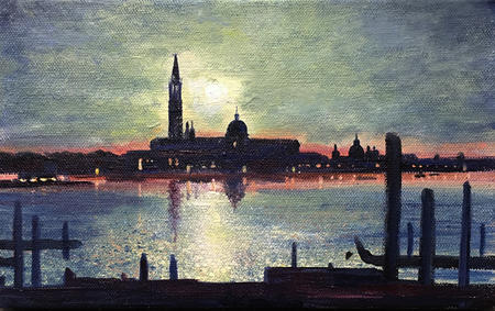 Venetian Moonlight. Day 345 SOLD