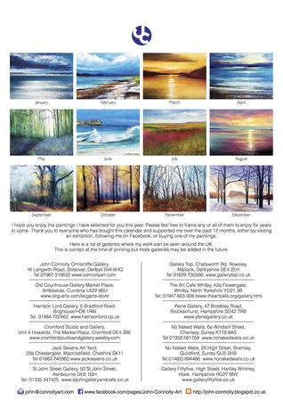 Back page 2019 Calendar