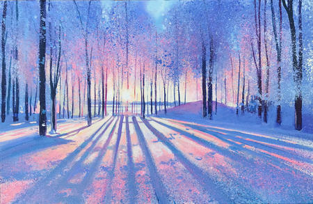 Winter Sunset SOLD