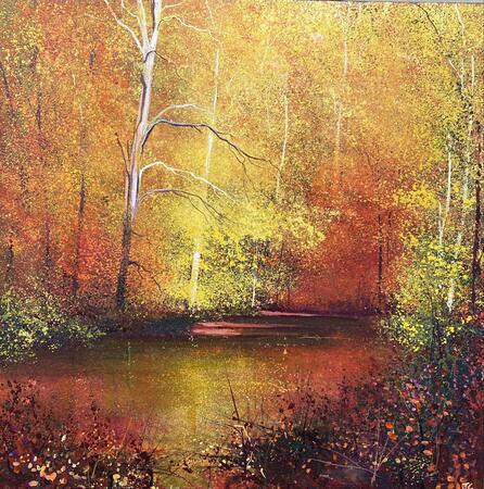 Autumn (October)  Firelight.  SOLD