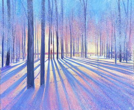 Winter Sunset SOLD