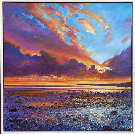 LOW TIDE AT SUNSET SOLD