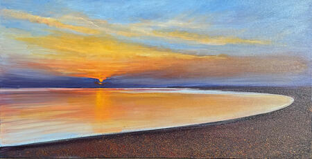 CHESIL BEACH SUNSET sold