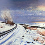 The sun peaked through. 