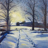 Footsteps thro the Snow Day 328 SOLD 
