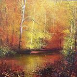 Autumn (October)  Firelight.  SOLD