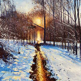Winter Morning Walk SOLD