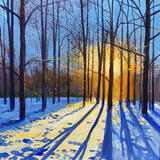 Sunrise Snow Shadows SOLD