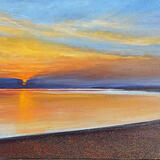 CHESIL BEACH SUNSET sold