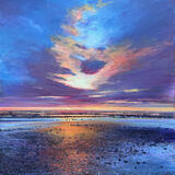 SUN RISING AT LOW TIDE