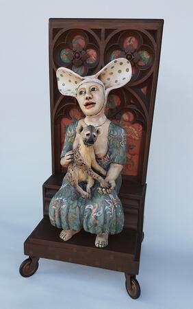 Lady with Hyena, Enthroned 