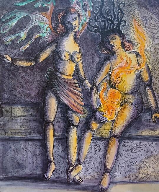 Dolls Playing with Fire