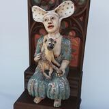 Lady with Hyena, Enthroned 