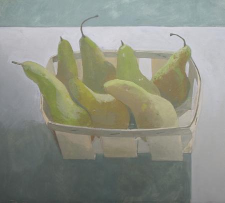Pears in a basket