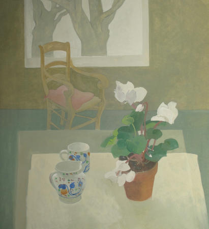 Cyclamen and gaudy ware