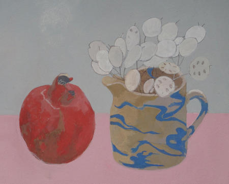 Marbled jug and Pomegranate