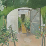 July, polytunnel, Wisley