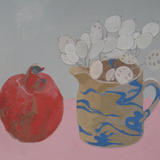 Marbled jug and Pomegranate