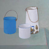 Three Enamel pots