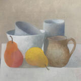 Two pears and four pots