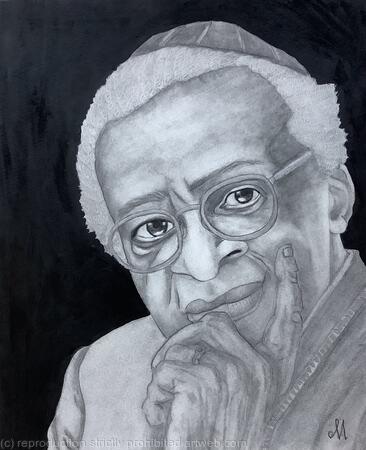 Most Reverend Desmond Tutu by Margot Stinton