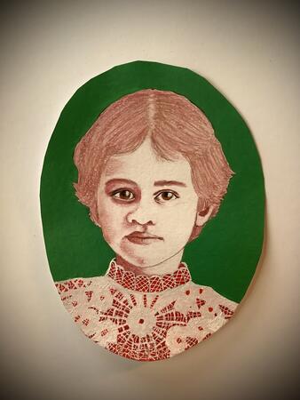 Inside the Studio - closeup of work in progress